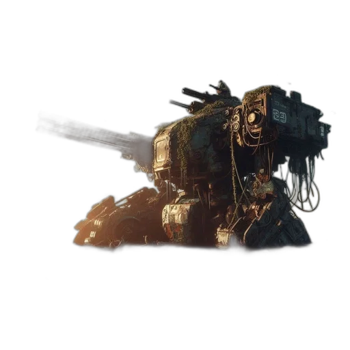 robot, weapon, creature, hair transparent PNG cut-out