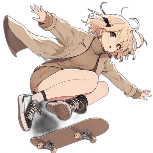 jacket, weapon, shoes, staff transparent PNG cut-out