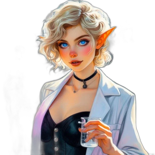 dress, staff, fantasy art, concept art transparent PNG cut-out