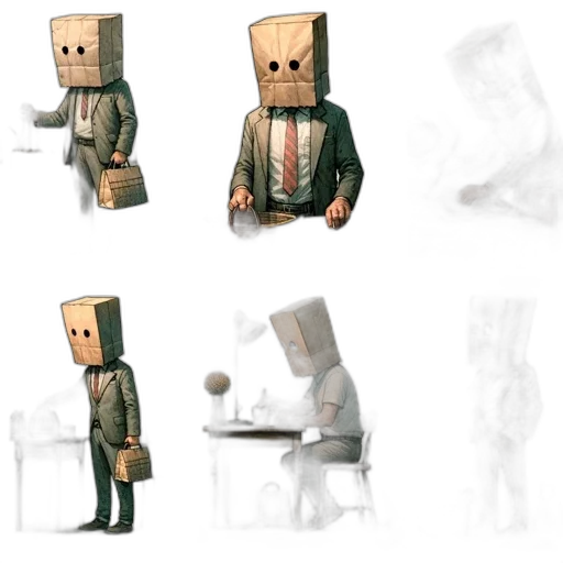 robot, furniture, mask, creature transparent PNG cut-out