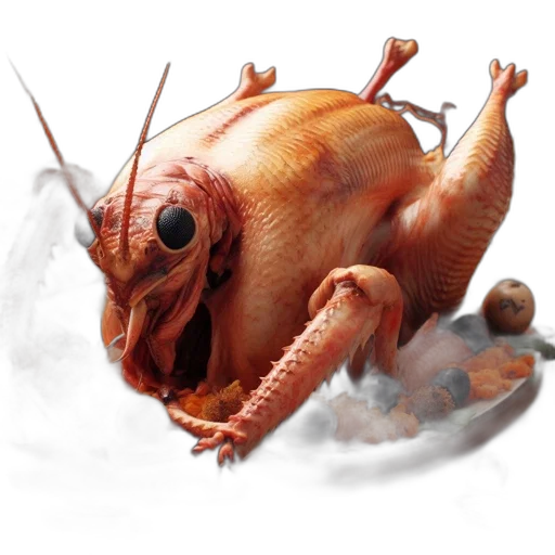 creature, animal, food, dragon transparent PNG cut-out