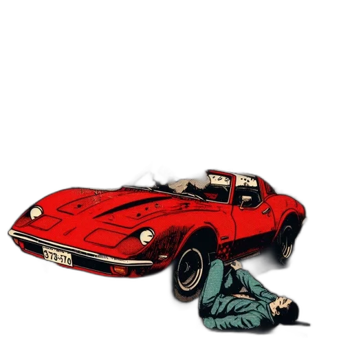 car, jacket, comic book art, concept art transparent PNG cut-out