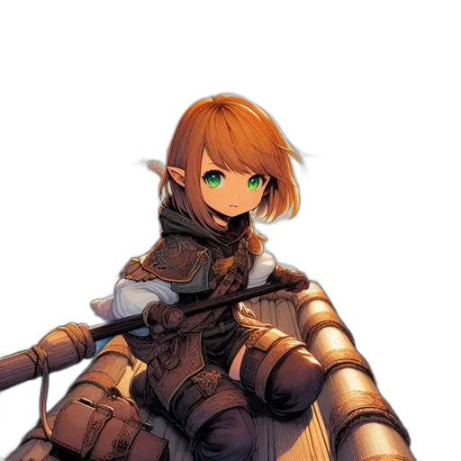 sword, weapon, staff, jacket transparent PNG cut-out