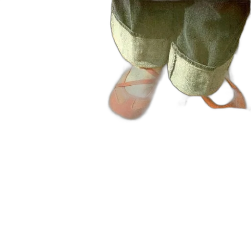shoes, jacket, creature, staff transparent PNG cut-out