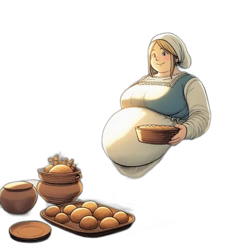 food, concept art, 3d render, fantasy art transparent PNG cut-out