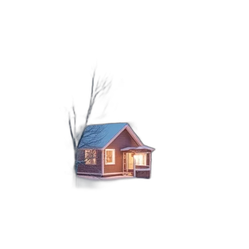 furniture, building, hat, 3d render transparent PNG cut-out