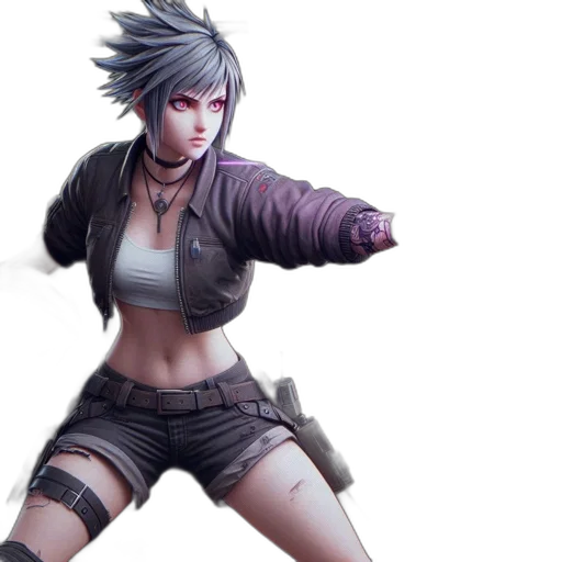 jacket, concept art, 3d render, cyberpunk transparent PNG cut-out