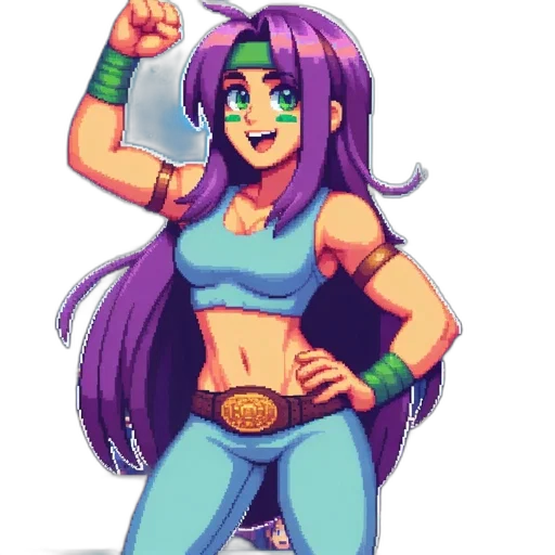 pixel art, anime, concept art, cartoon transparent PNG cut-out