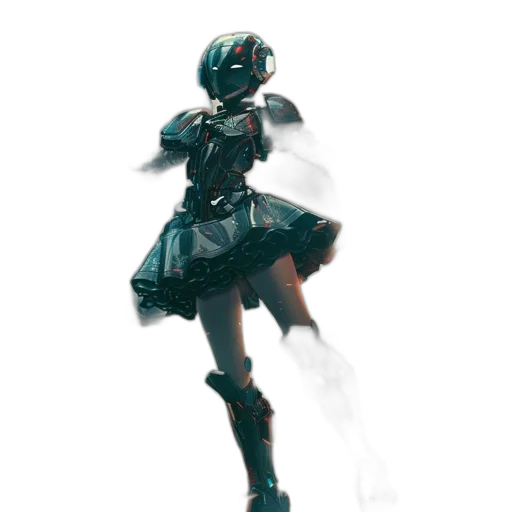 robot, weapon, staff, mask transparent PNG cut-out