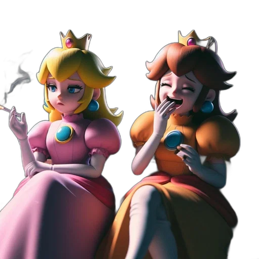 crown, dress, concept art, 3d render transparent PNG cut-out