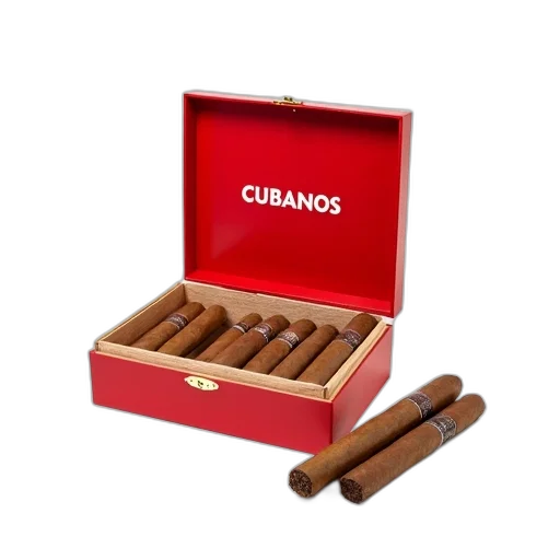 red, box, word, cubanos transparent PNG cut-out