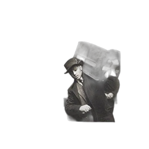 hat, jacket, face, staff transparent PNG cut-out