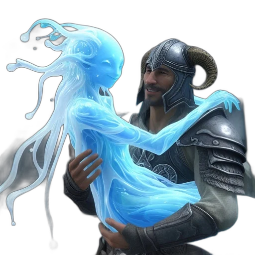 dragon, sword, creature, mask transparent PNG cut-out