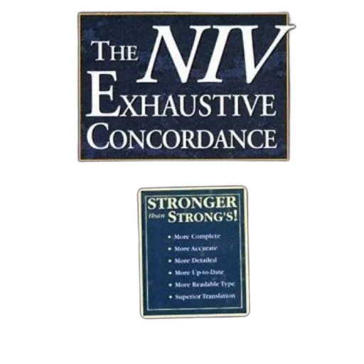 niv, exhaustive, concordance, book transparent PNG cut-out