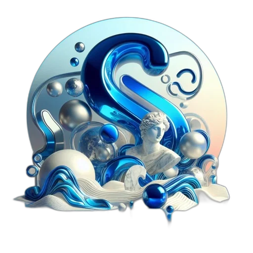 jewelry, dragon, staff, 3d render transparent PNG cut-out