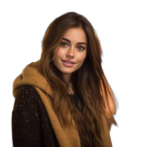 jacket, face, hair, staff transparent PNG cut-out