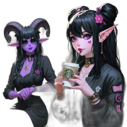 staff, creature, fantasy art, concept art transparent PNG cut-out