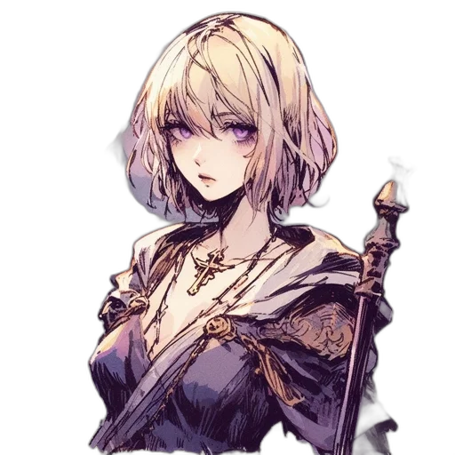 staff, sword, weapon, dress transparent PNG cut-out