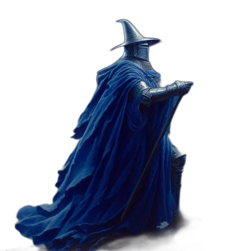 dress, hat, mask, staff transparent PNG cut-out