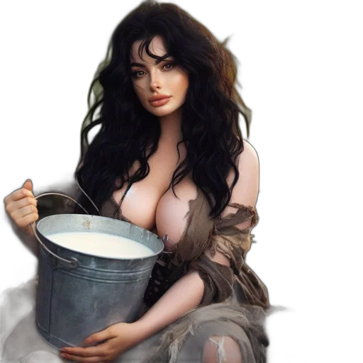 dress, fantasy art, oil painting, concept art transparent PNG cut-out