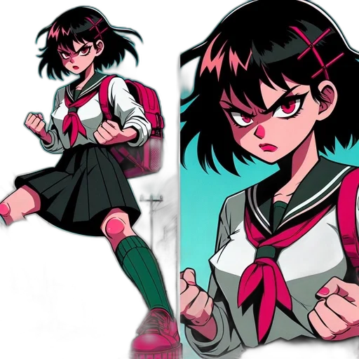 jacket, weapon, anime, concept art transparent PNG cut-out