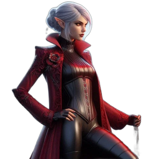 jacket, staff, concept art, fantasy art transparent PNG cut-out