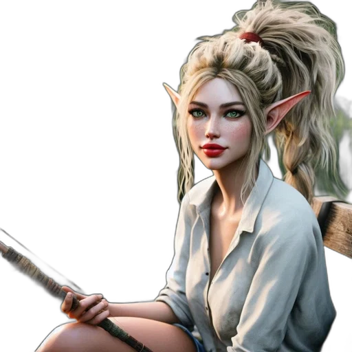 staff, fantasy art, concept art, photorealistic transparent PNG cut-out