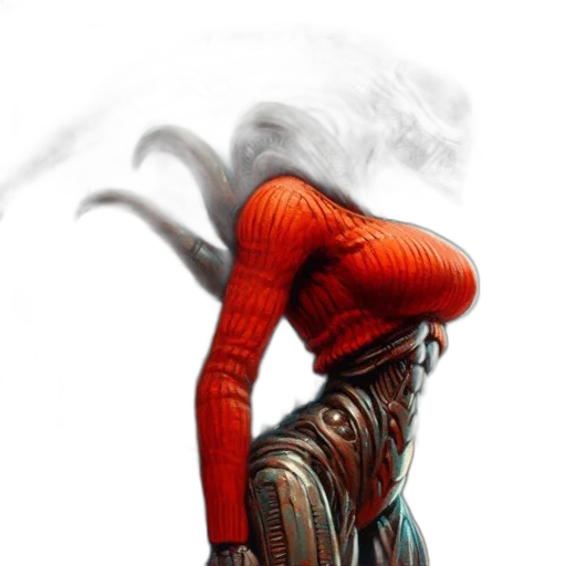 dragon, mask, staff, robot transparent PNG cut-out