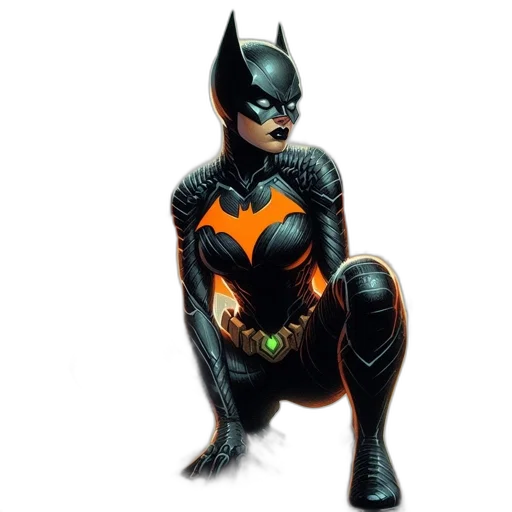 comic book art, concept art, female, figure transparent PNG cut-out