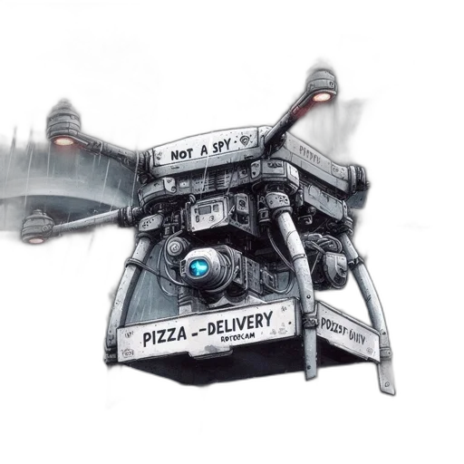 robot, weapon, food, car transparent PNG cut-out