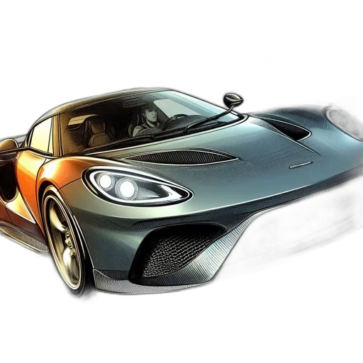 car, 3d render, photorealistic, concept art transparent PNG cut-out