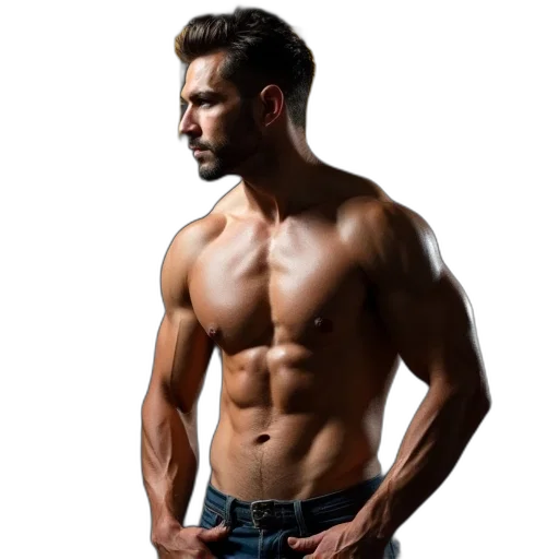 photorealistic, man, cover, men transparent PNG cut-out
