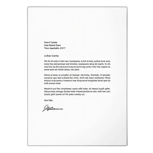 sample, offer, letter, template transparent PNG cut-out