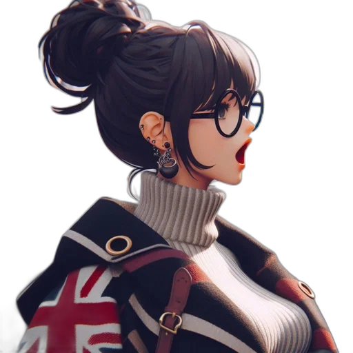 jacket, staff, crown, face transparent PNG cut-out