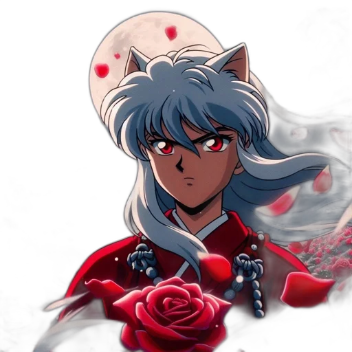 staff, crown, flower, anime transparent PNG cut-out