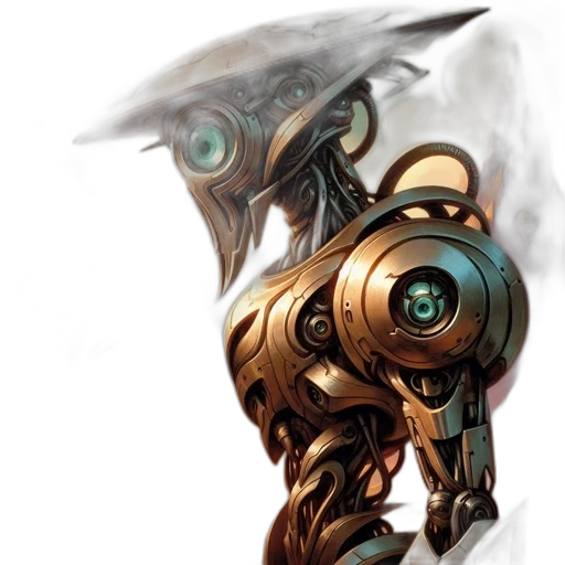 robot, weapon, mask, face transparent PNG cut-out