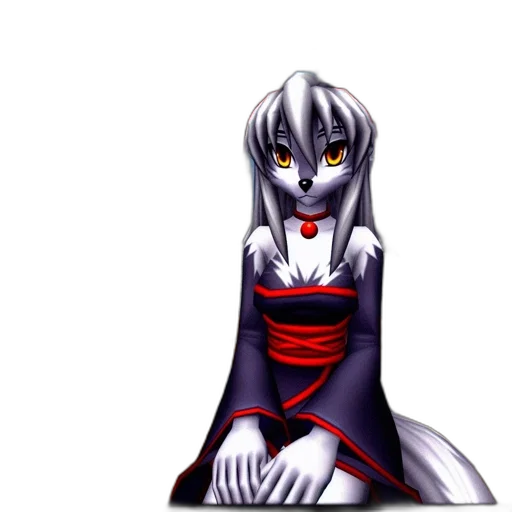 dress, robot, creature, staff transparent PNG cut-out