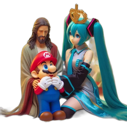 crown, vaporwave, 3d render, concept art transparent PNG cut-out