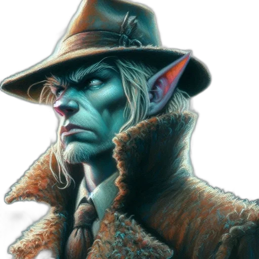 hat, face, staff, jacket transparent PNG cut-out