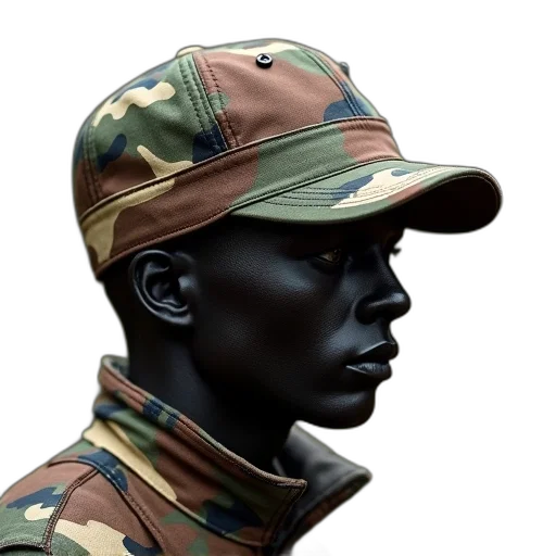 hat, jacket, face, weapon transparent PNG cut-out