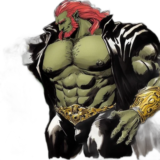 comic book art, concept art, fantasy art, watercolor transparent PNG cut-out