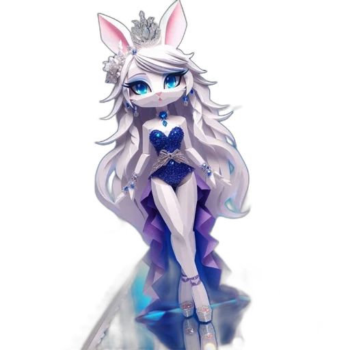 dress, crown, staff, robot transparent PNG cut-out