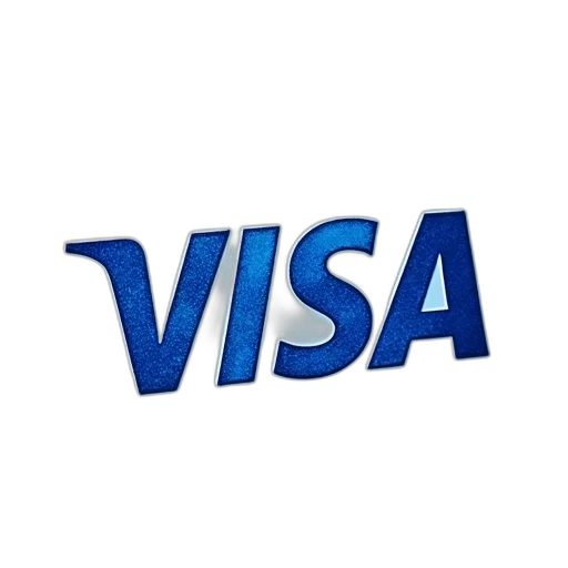 visa, printed, blue, word transparent PNG cut-out
