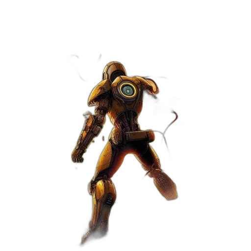 robot, weapon, creature, staff transparent PNG cut-out