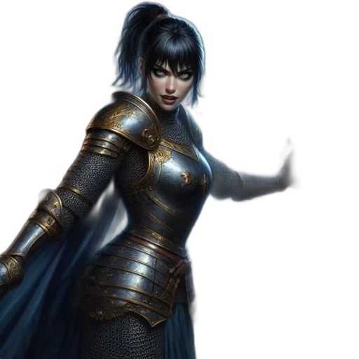 fantasy art, concept art, comic book art, photorealistic transparent PNG cut-out