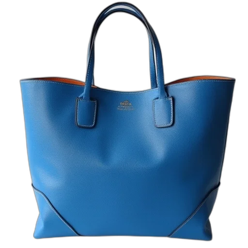 blue, hermes, paris, tote transparent PNG cut-out