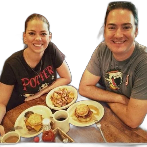 food, man, woman, sit transparent PNG cut-out
