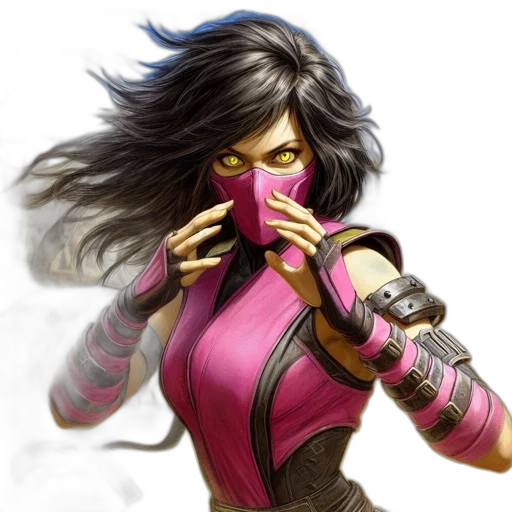 concept art, fantasy art, comic book art, cyberpunk transparent PNG cut-out
