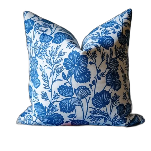furniture, blue, hand, printed transparent PNG cut-out