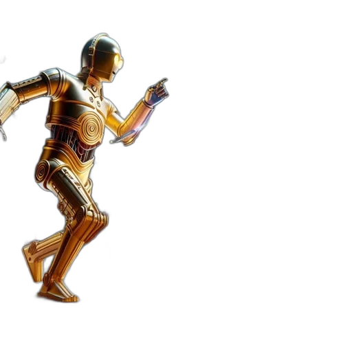 robot, 3d render, concept art, inside transparent PNG cut-out